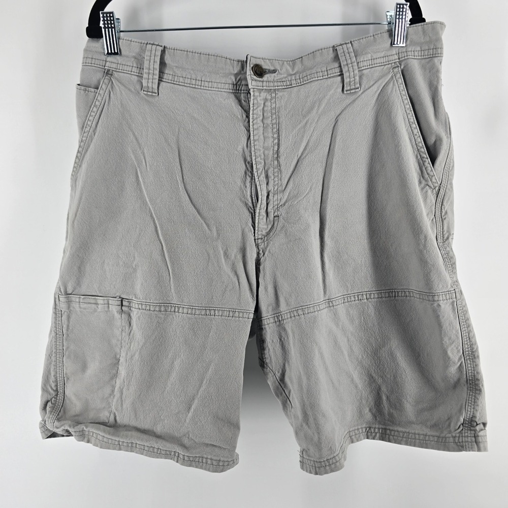 Wrangler Shorts Mens 38 Gray All Terrain Gear Stretch Canvas ATG